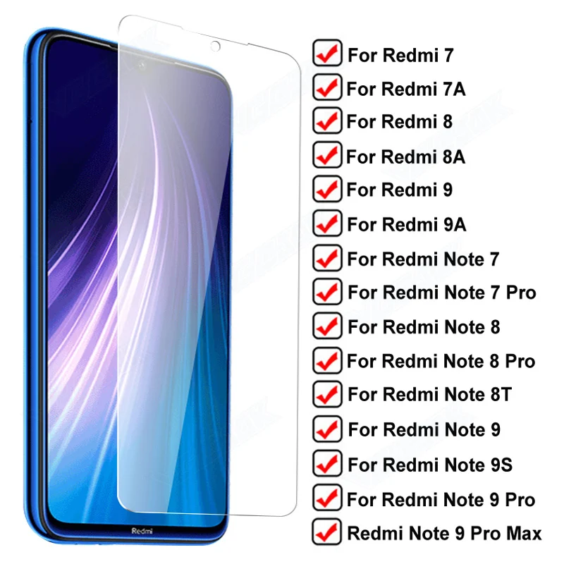 

Защитное стекло для Xiaomi Redmi 7, 7A, 8, 8A, 9, 9A, Note 8T, 9S, Note 7, 8, 9 Pro
