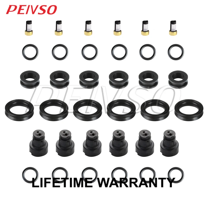 

Fuel Injector Service Repair Kit for Orings Filter Seal Grommets For Lexus&Toyota V6