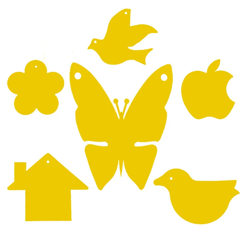 

Double-sided Yellow Special-shaped Sticky Insect Board Strong Insect Garden Ground Inserting Insect Trap Waterproof Board