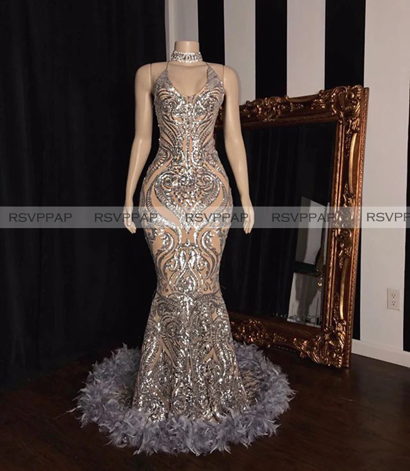 Длинные блестящие платья для выпускного вечера 2020 сексуальное платье русалки с