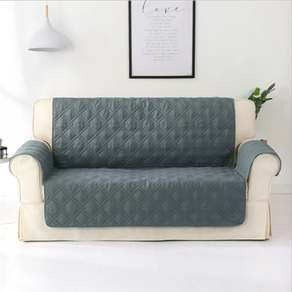 Водонепроницаемый чехол для дивана однотонный всесезонный универсальный