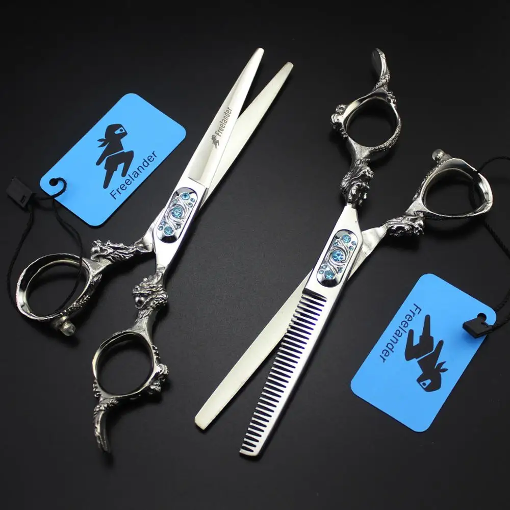 6.0 Hot Professional Hair Scissors High Quality Barber Hairdressing Tools Cutting Shears Sets Salon Haircut Kit | Красота и здоровье