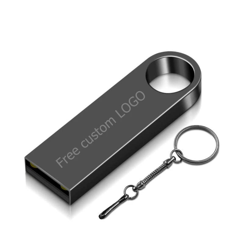 black USB флеш-накопитель 32 Гб 128 ГБ 8 ГБ флеш-накопитель 64 ГБ флеш-накопитель 16 Гб водонепроницаемый металлический u-диск 2,0 USB флеш-карта памяти бесплатный логотип на заказ - Color: black