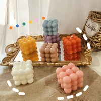 korean version of ins creative rubiks cube aromatherapy candle net celebrity home photo props wedding candle light