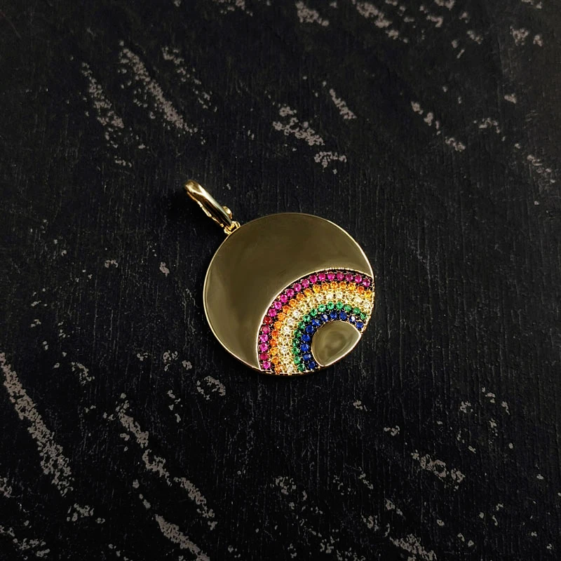 

Amaia New High Quality Lip Rainbow Love Letter Heart Diy Necklace Pendant Jewelry Accessory Fashion Design Couple Luxury Gift