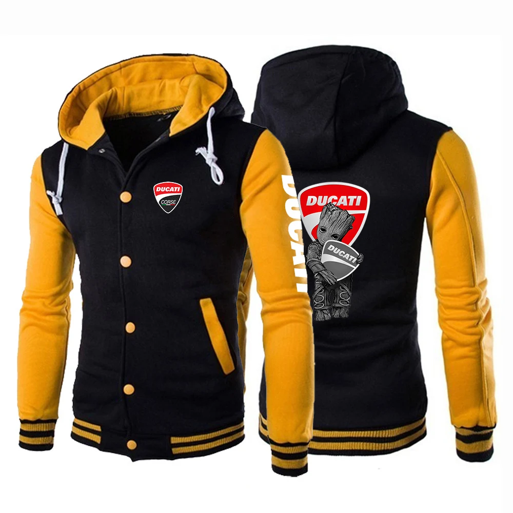 Новые мужские толстовки Ducati Для старшей школы Повседневная бейсбольная форма