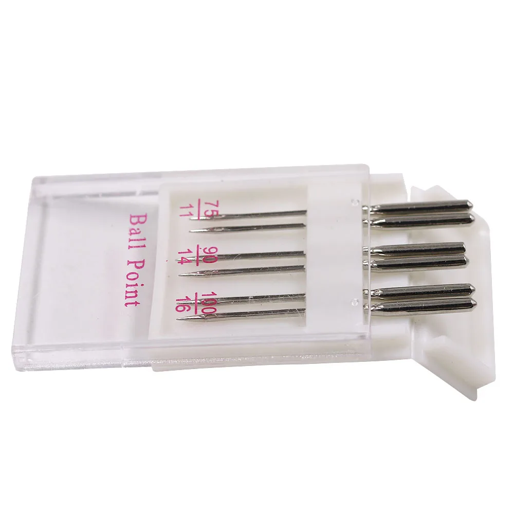 12pcs Ball Point Sewing Machine Needles Home 75/11 90/14 100/16 &amp3pcs Metal Bobbin Accessories | Дом и сад