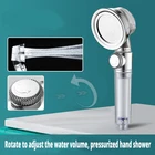 Насадка для душа с турбонаддувом, фильтр высокого давления, очистка, Водосбережение, лейка для душа, Турбовентилятор, дождевой спа-Душ