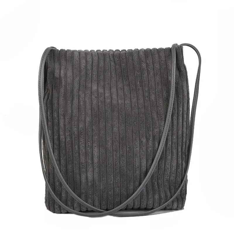 

Fashion Diagonal Canvas Bag Leisure Arts College Single Shoulder Corduroy Canvas Bag Women's Bags