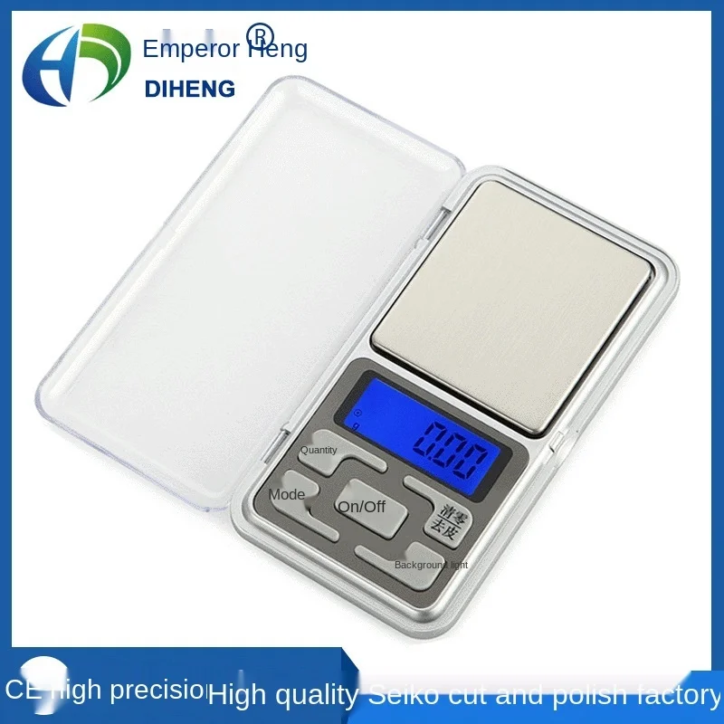 

Цифровые электронные мини-весы, высокоточные электронные карманные весы высокой точности для ювелирных изделий 100/200/300/500 г 0,01/0,1 г