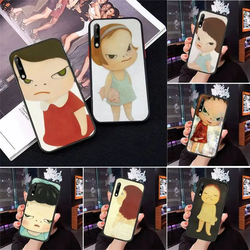 

Art Yoshitomo Nara Phone Case for Huawei Y7 Y9 Y6 Y5 Y8 Y8S Y8P nove 3 4 5 6 7 pro 2018 2019 5g se Fundas cover