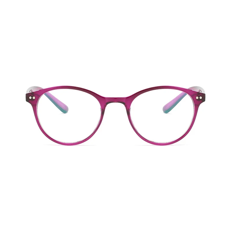 Elbru набора круглых прозрачных ленточек готовой близорукость Glassses Для женщин Для мужчин оптическая оправа для очков с диоптриями-0,5 1,0 1,5 2,0 2,5~ 6,0