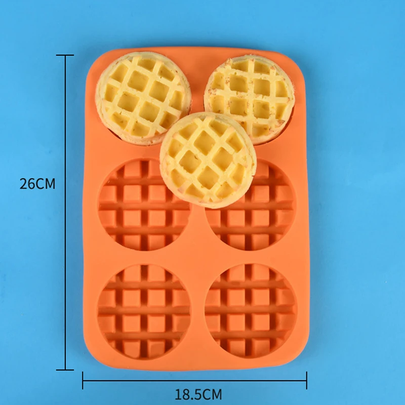 

Cake Mold Round Silicone Waffle Mold Tool Kitchen Accessories for Dessert Shops LXY9