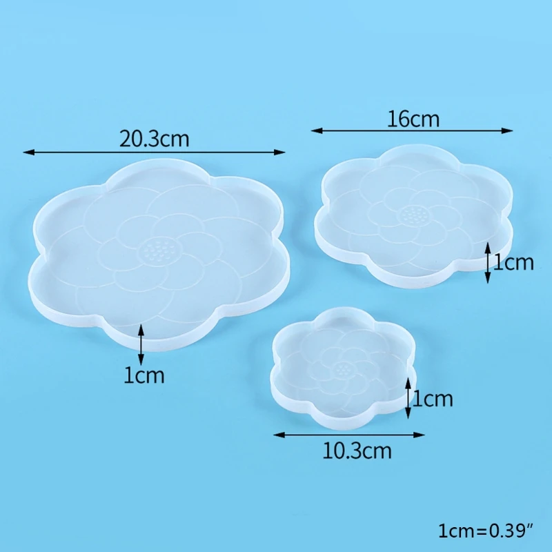 

Cherry Blossom Desktop Decorations Epoxy Resin Mold Tray Coaster Silicone Mould