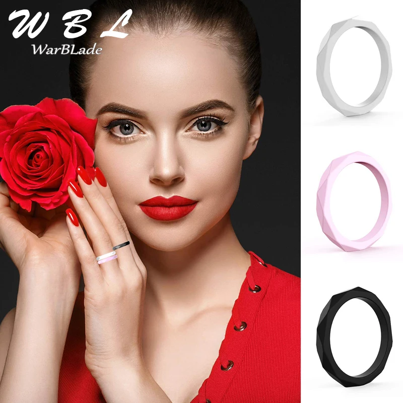 WarBLade новый пищевой FDA силиконовые кольца 3 мм женские свадебные резинки