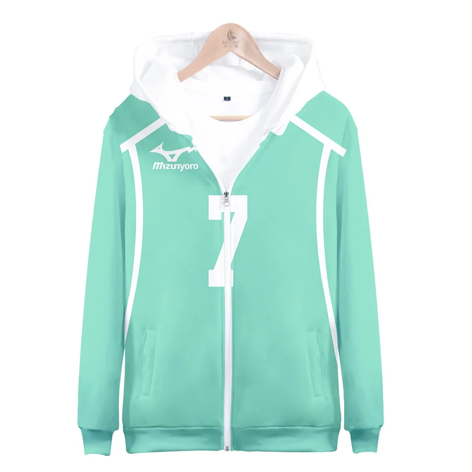 

3D Selling Print Harajuku Long Sleeve Zipper Hoodie Sweatshirts Women/Men 2020 New Hot Sale Casual Haikyu!!Zipper Hoodies