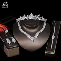 asnora high quality female jewelry set shiny crystal wedding dress accessories birthday party dress jewelry