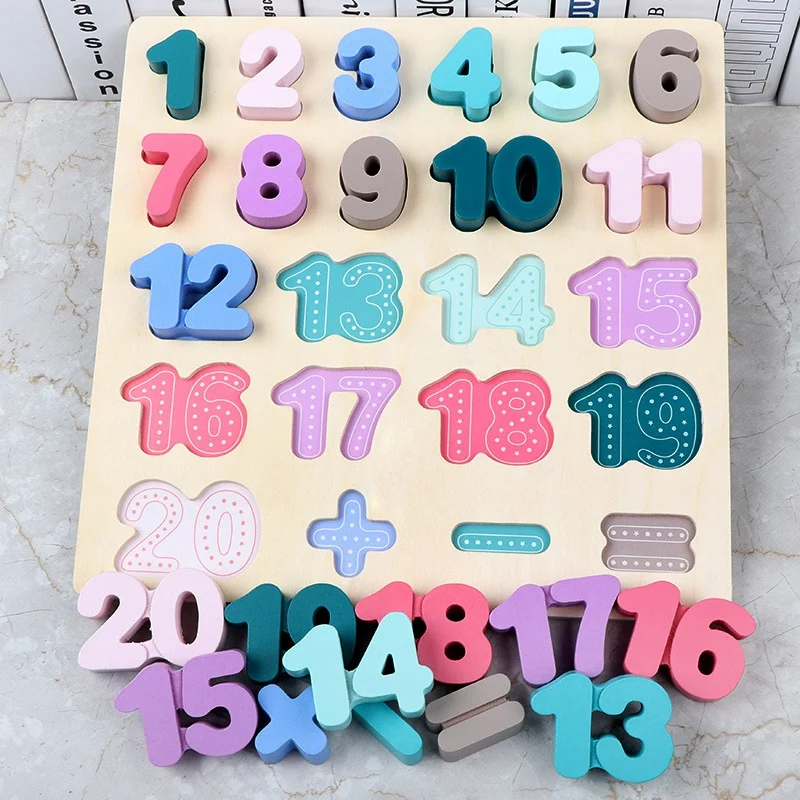 

Puzzle Wooden Toys Jigsaw Letter Alphabet Number Puzzle Preschool Baby Toy for Children Gifts-D