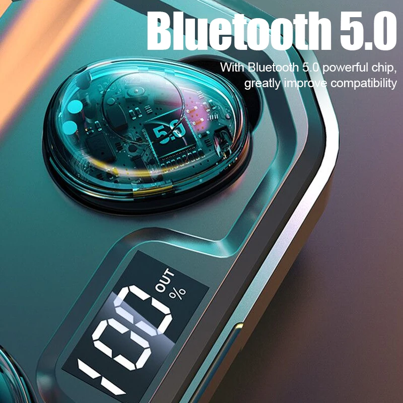 2020 новые TWS Bluetooth 5 0 9D HIFI наушники беспроводные IPX7 водонепроницаемые 3000 мАч
