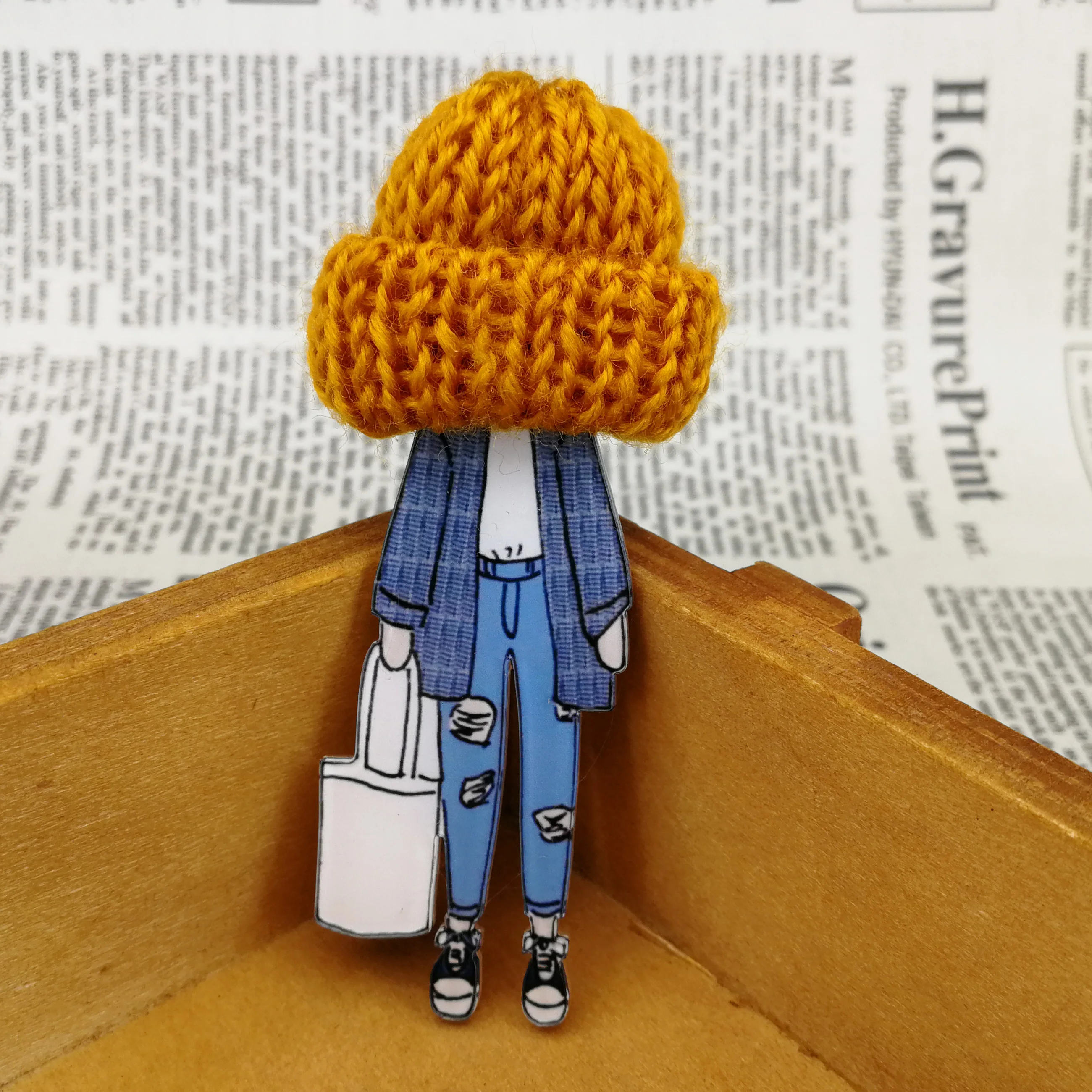 Новая женская Милая акриловая аниме брошь булавки для женщин DIY модные девушки