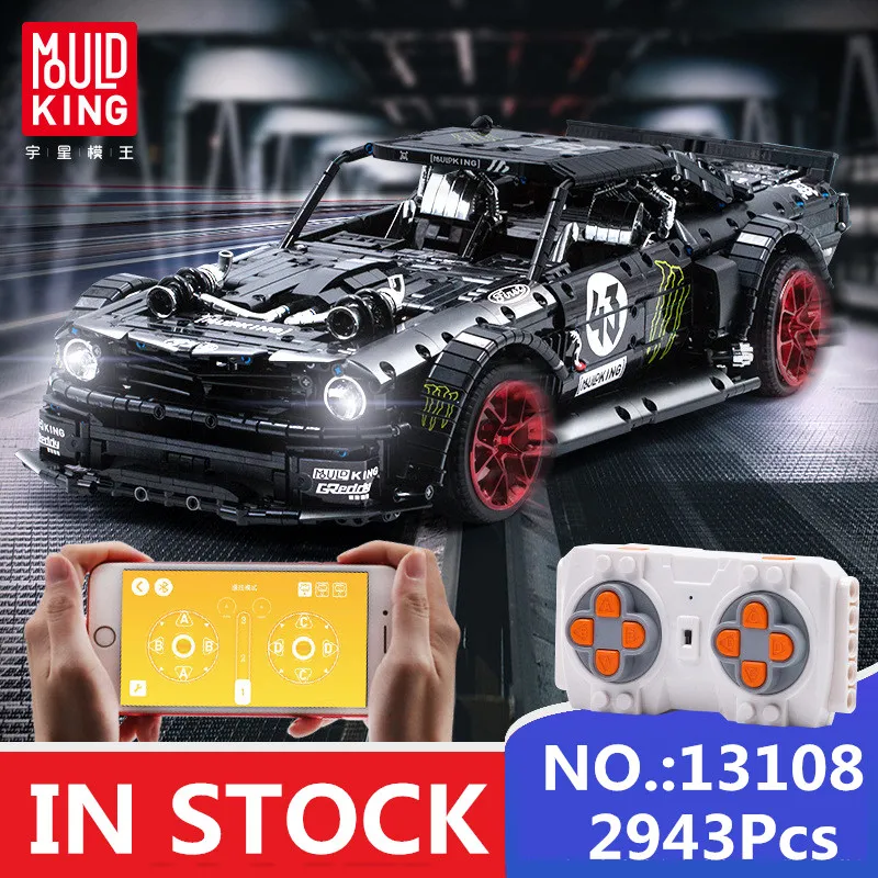 13108 App радиоуправляемый высокотехнологичный автомобиль Ford Mustang Hoonicorn с мотором