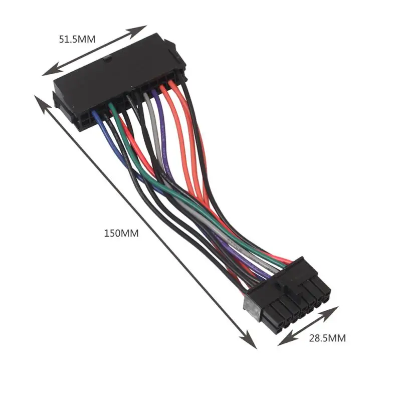 

15cm ATX Durable 24 Pin To 14 Pin PSU Adapter Cable Power Supply Cord For Lenovo IBM WI1 Computer Cables & Connectors