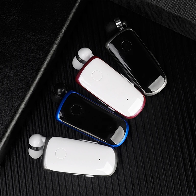 Мини Bluetooth гарнитура Hands-free напомнить вибрации носить клип спортивные наушники