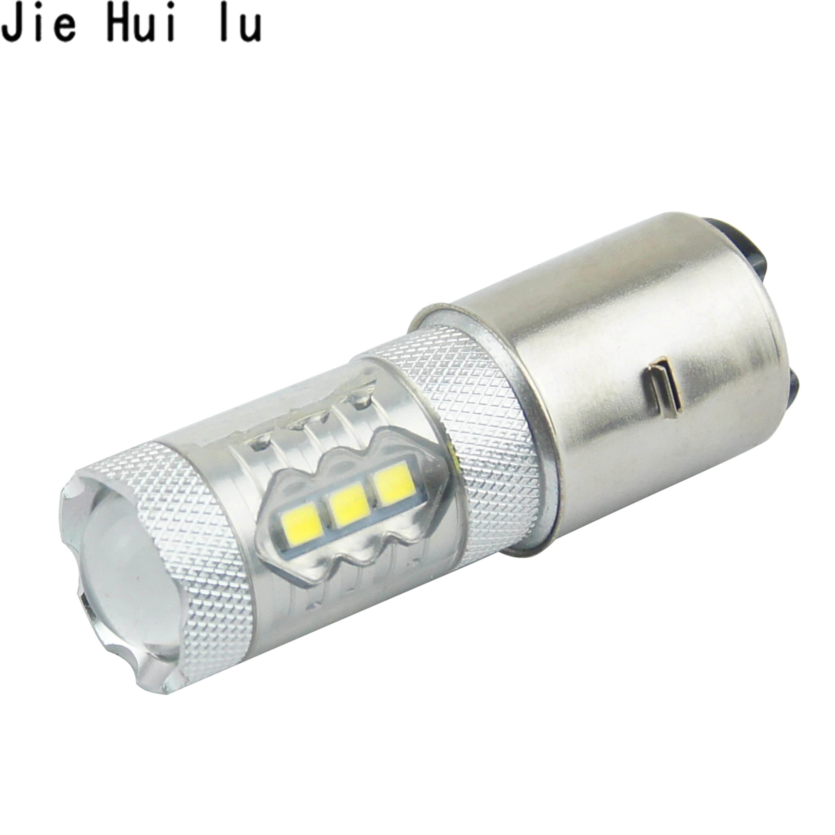 1 шт. BA20D H6 80 Вт Светодиодный светильник 12V мотоциклов головной тумана лампы Супер