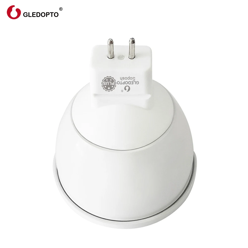 Умная лампа GLEDOPTO zigbee rgb mr16 plus Точечный светильник белого цвета с углом луча 25