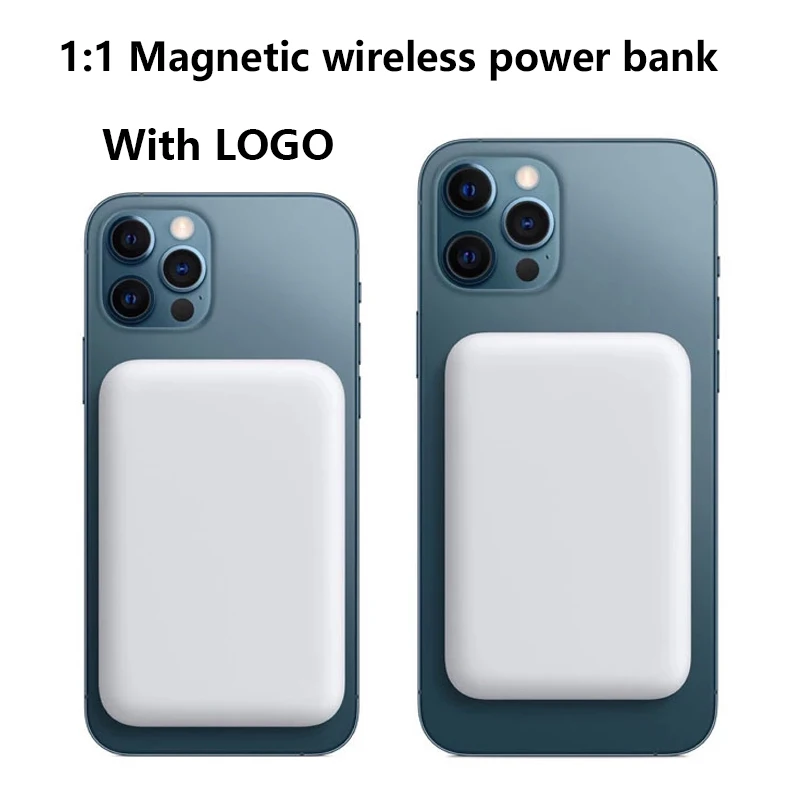 11 original for iphone back battery pack portable magnetic wireless charging power bank for iphone 12 13 pro max mini powerbank free global shipping
