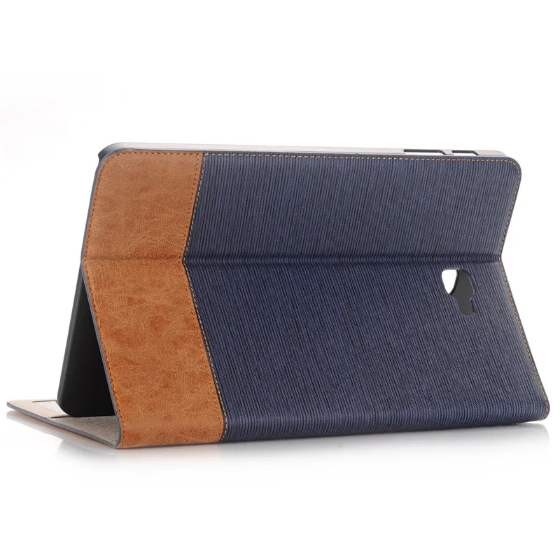 Новый высококачественный Джинсовый чехол бумажник кожаный для Samsung Galaxy Tab A 10 1 2016