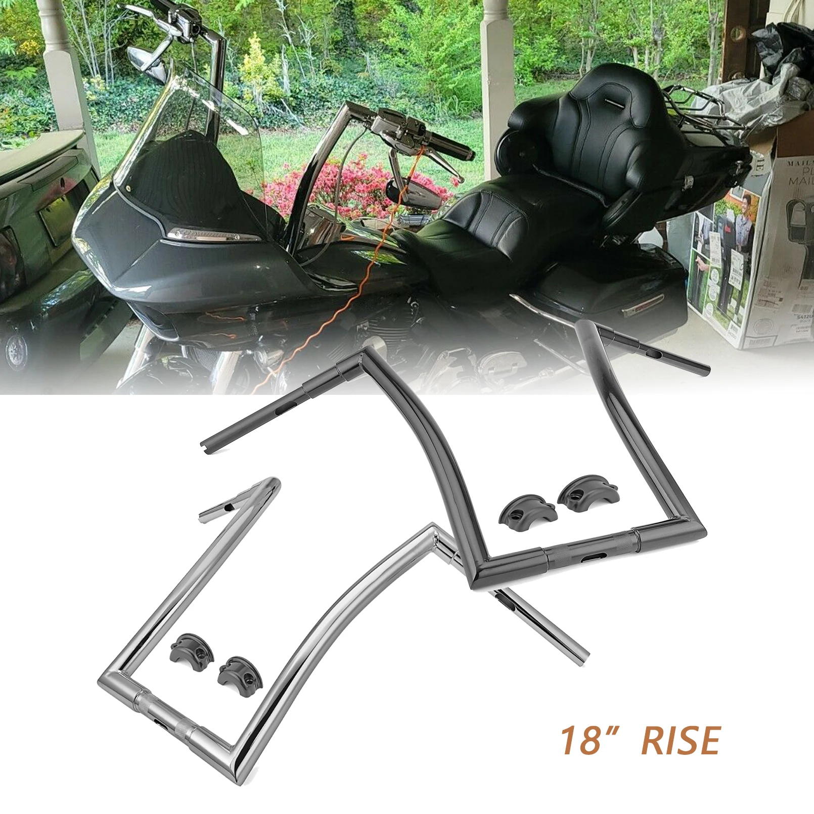 

18 "1-1/2 рукоятка для мотоцикла Ape, рукоятка для Harley Davidson 2015-2021 Road Glide FLTRX Speciad FLTRXS Ultra FLTR