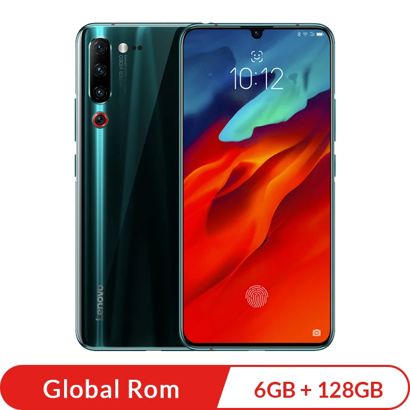 6GB 128GB blue Lenovo Z6 Pro, 128 ГБ, глобальная ПЗУ, Восьмиядерный мобильный телефон Snapdragon 855, 6,39 дюйма, 48мп, четыре камеры, 4 K, Видео мобильный телефон, Android P - Цвет: 6GB 128GB blue