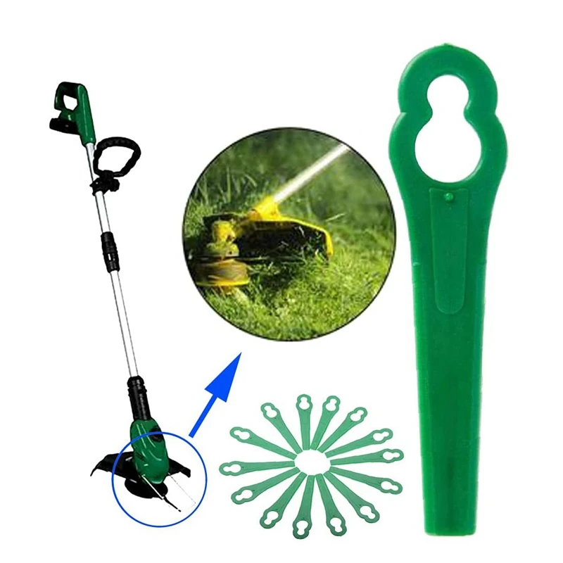 100 Pack 8.3CM Plastic Grass Trimmer Blade Replacement Blades Lawn Mower for Einhell | Компьютеры и офис