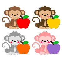 new monkey wooden die scrapbooking c2751 cutting dies multiple sizes compatible with most die cutting machines