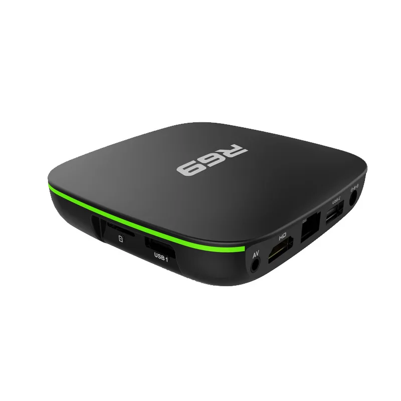 ТВ-приставка R69 Android 7 1 Allwinner H3 четырехъядерный ГГц 2 ГБ 16 4 Wi-Fi 1080P HD | Электроника