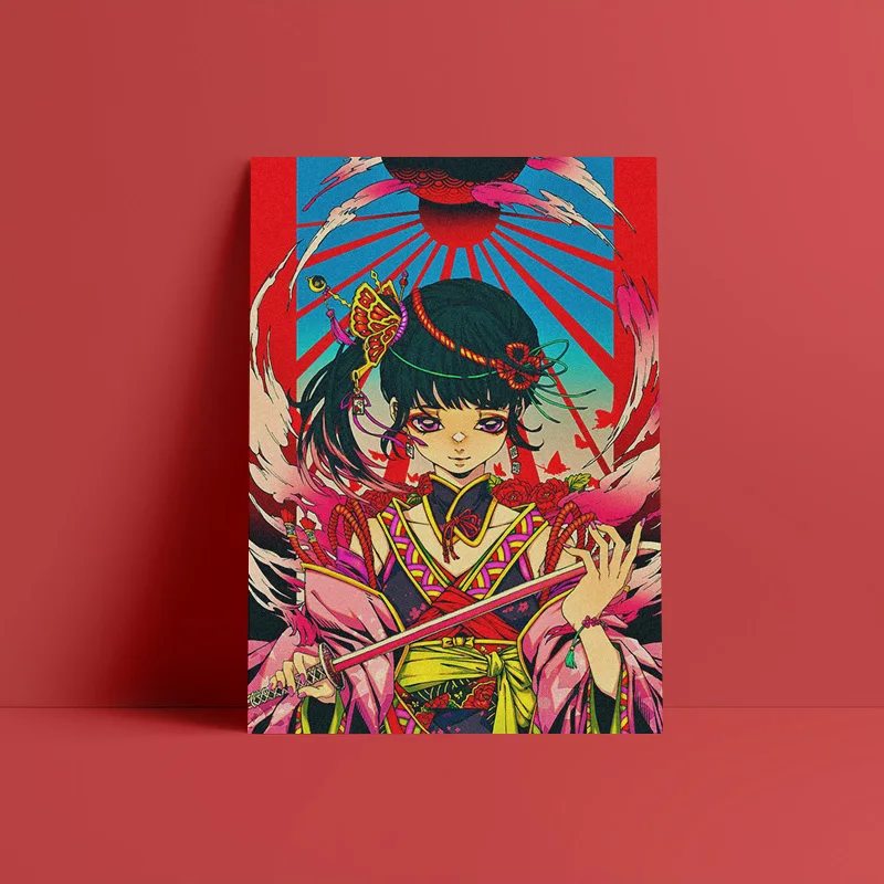 

Wall Art Canvas Print Demon Slayer Kimetsu No Yaiba Posters Painting Picture Japan Anime Home Decor Living Room Modern Modular