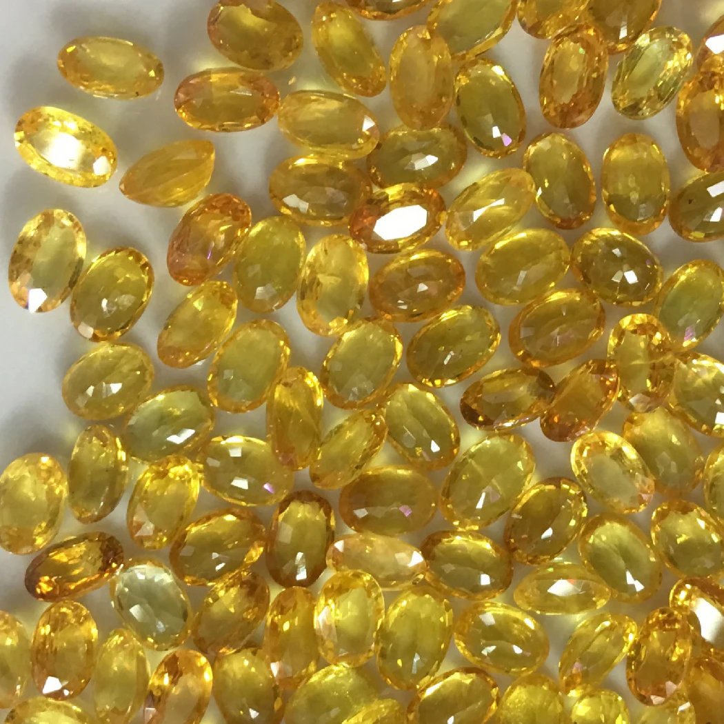 Топаз натуральный драгоценный камень россыпью Овальный 4X6 мм граненые бусины для