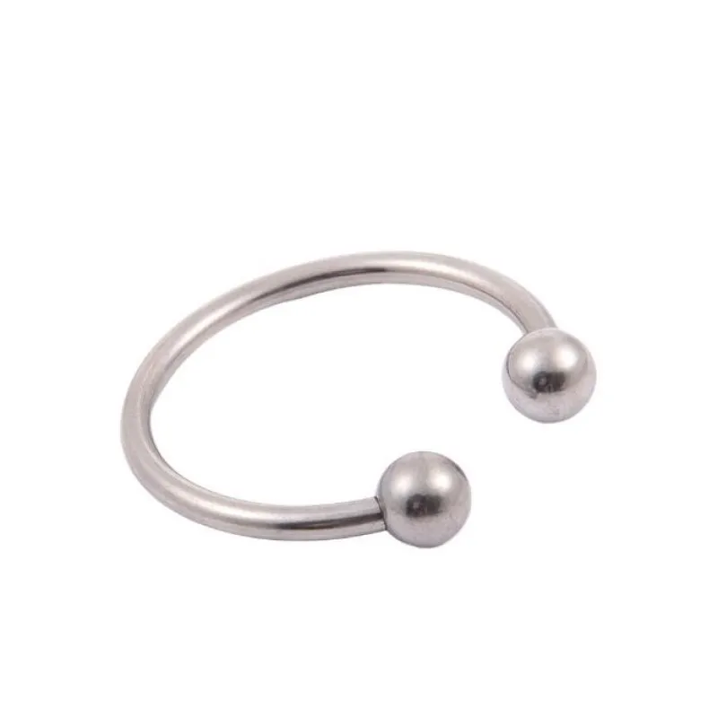 Двойной шар из нержавеющей стали петух голова Glans Пенис Кольцо Задержка