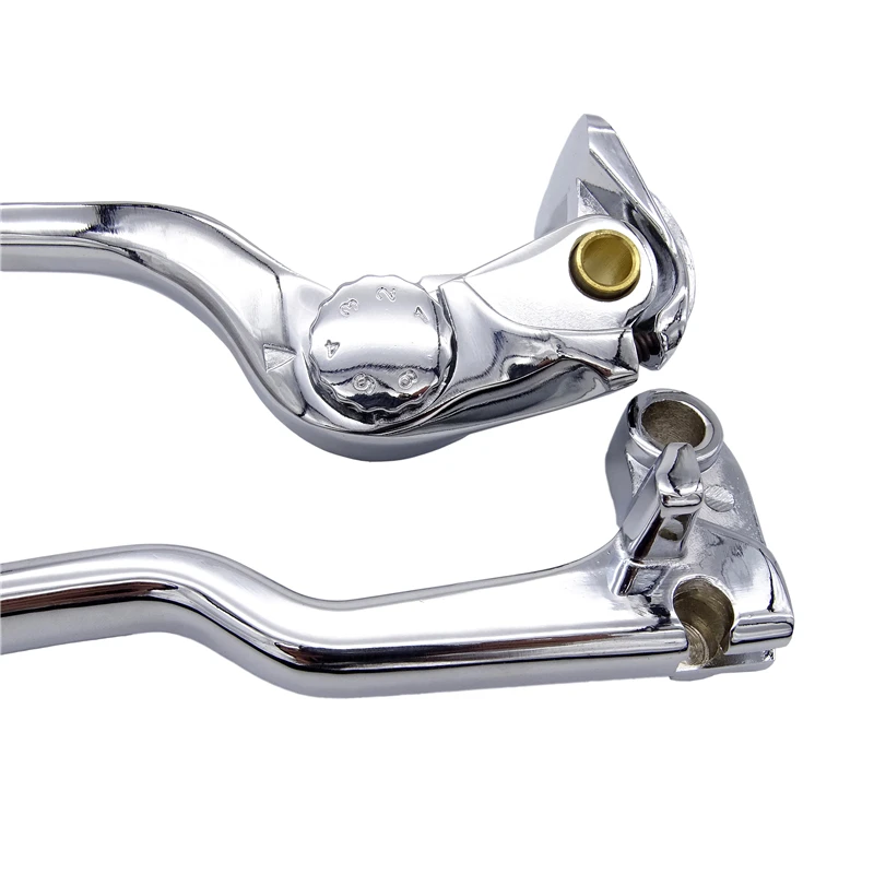 Рычаги тормозной муфты мотоцикла левая и правая ручка черные/серебряные