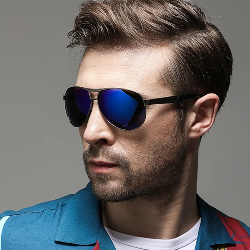 

Polarized Sunglasses Men's Retro Sports Metal Outdoor Drving Eye Wear Glasses SM