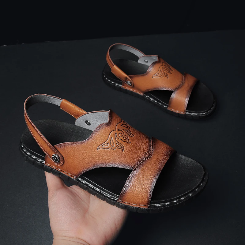 

Сандалии Sandalia Masculina De Praia из сандаловой кожи мужские летние большие самолетные туфли сандалии 39 S