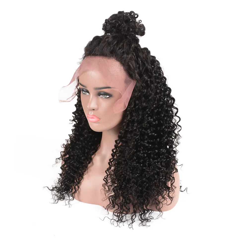 Парики из натуральных волос на кружевной основе 4x4 перуанские парики глубокие