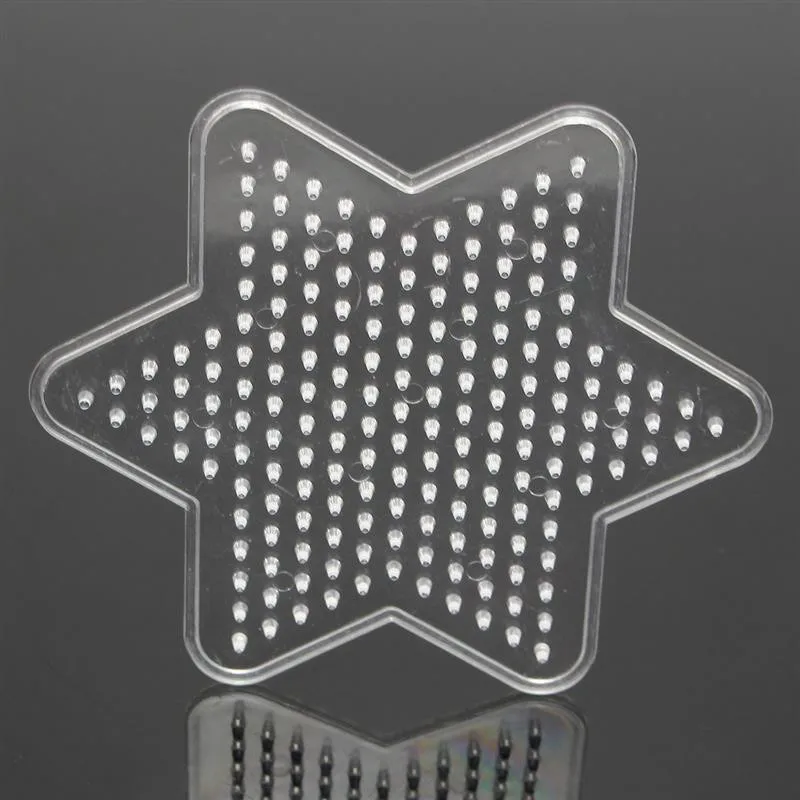 Hexagonal JIMITU 9 видов стилей DIY ручное изготовление шариков Хама игрушка для детей обучающая головоломка шаблон предохранитель ремесло игрушки подарок на год - Цвет: Hexagonal