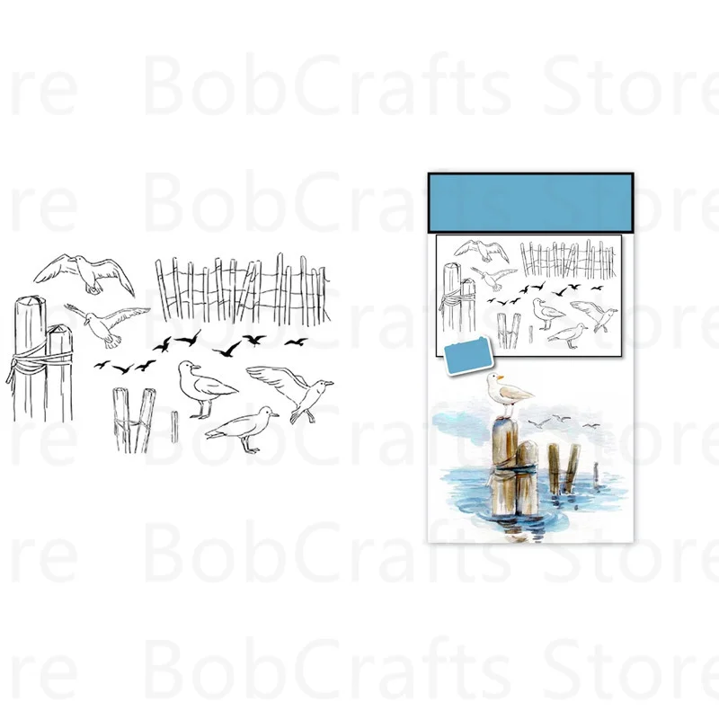 

Bird Pattern Clear Stamps Set For Diy Scrapbooking Decoration Photo Craft Embossing Stencils New Arrival In 2021 No Cutting Dies