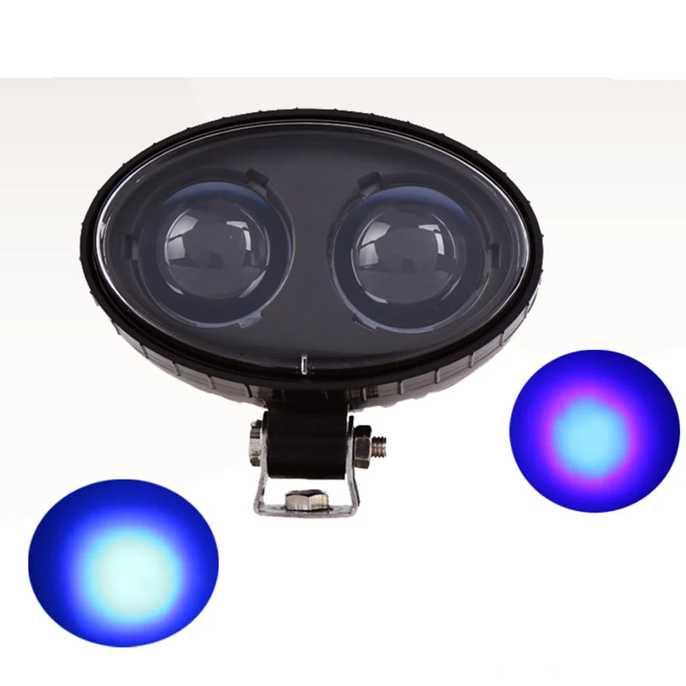

1PCS 10-80V 10W Blue LED Forklift Safety Light Spotlight Warehouse Safe Warning Light