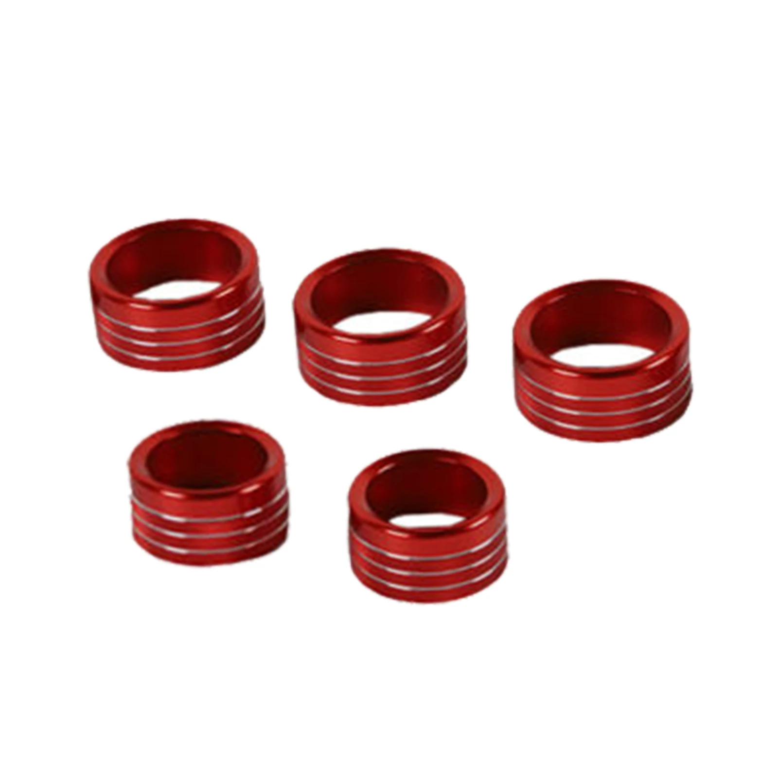 

5Pcs/Set Center Console AC Radio Switch Knob Cover Rings For RAM 1500 2018+