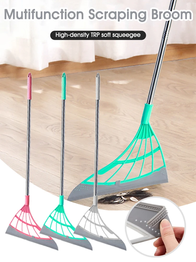 Съемная Швабра 2 в 1 силиконовый скребок для мойки пола и окон съемная длинная