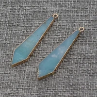 natural stone pendant amazonite geometric shape phnom penh exquisite charms for jewelry making diy bracelet necklace accessories