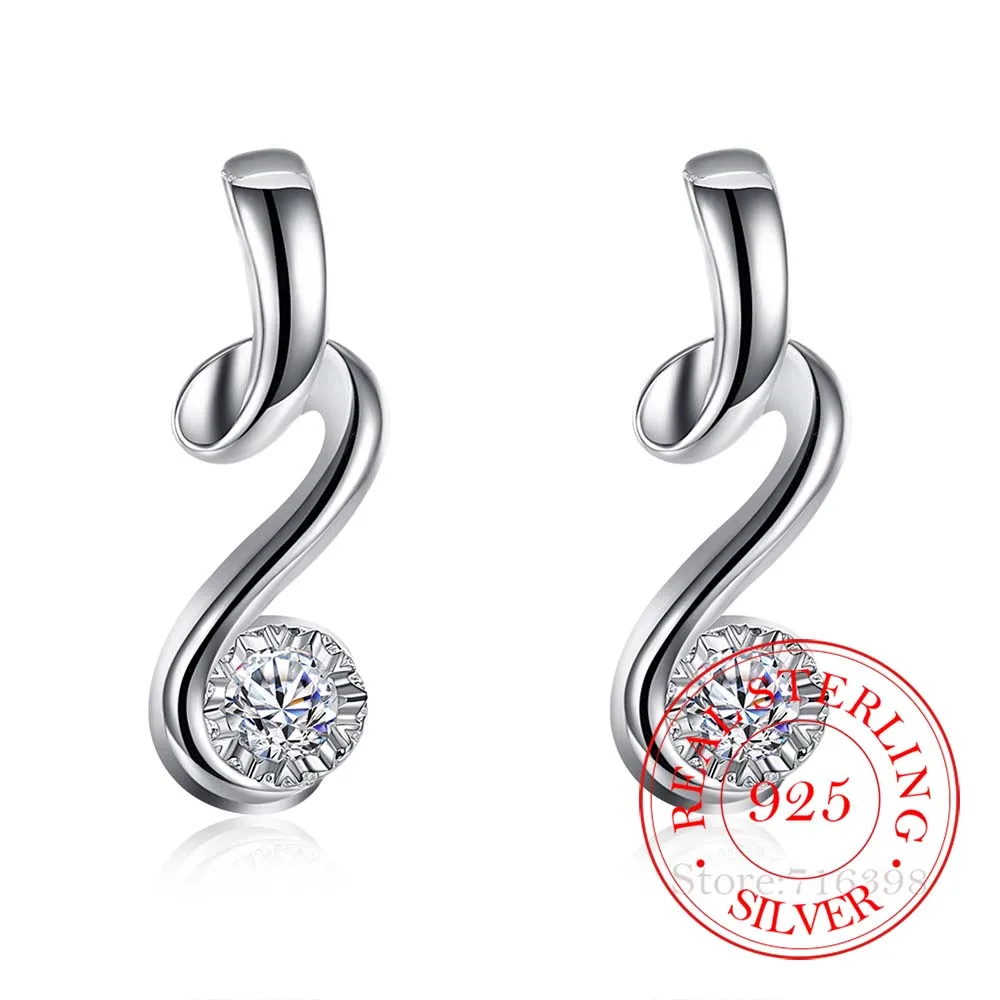 

Высокое качество, серебро 925 пробы, Женские Ювелирные изделия, корейский Серебряный милый Кристалл, серьги-гвоздики для женщин, 2020, подарок н...